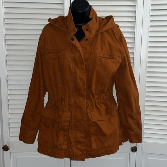 Universal Thread Women's Utility Rust Orange Jacket - Picture 10 of 11